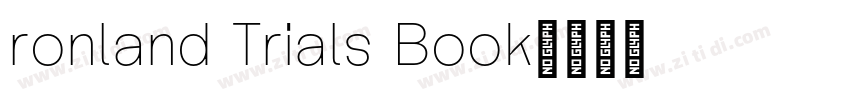 ronland Trials Book字体转换